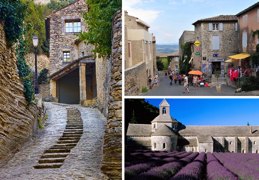 Ancient buildings from the city of Gordes